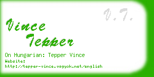vince tepper business card